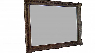 Mirror with wooden frame, 60s