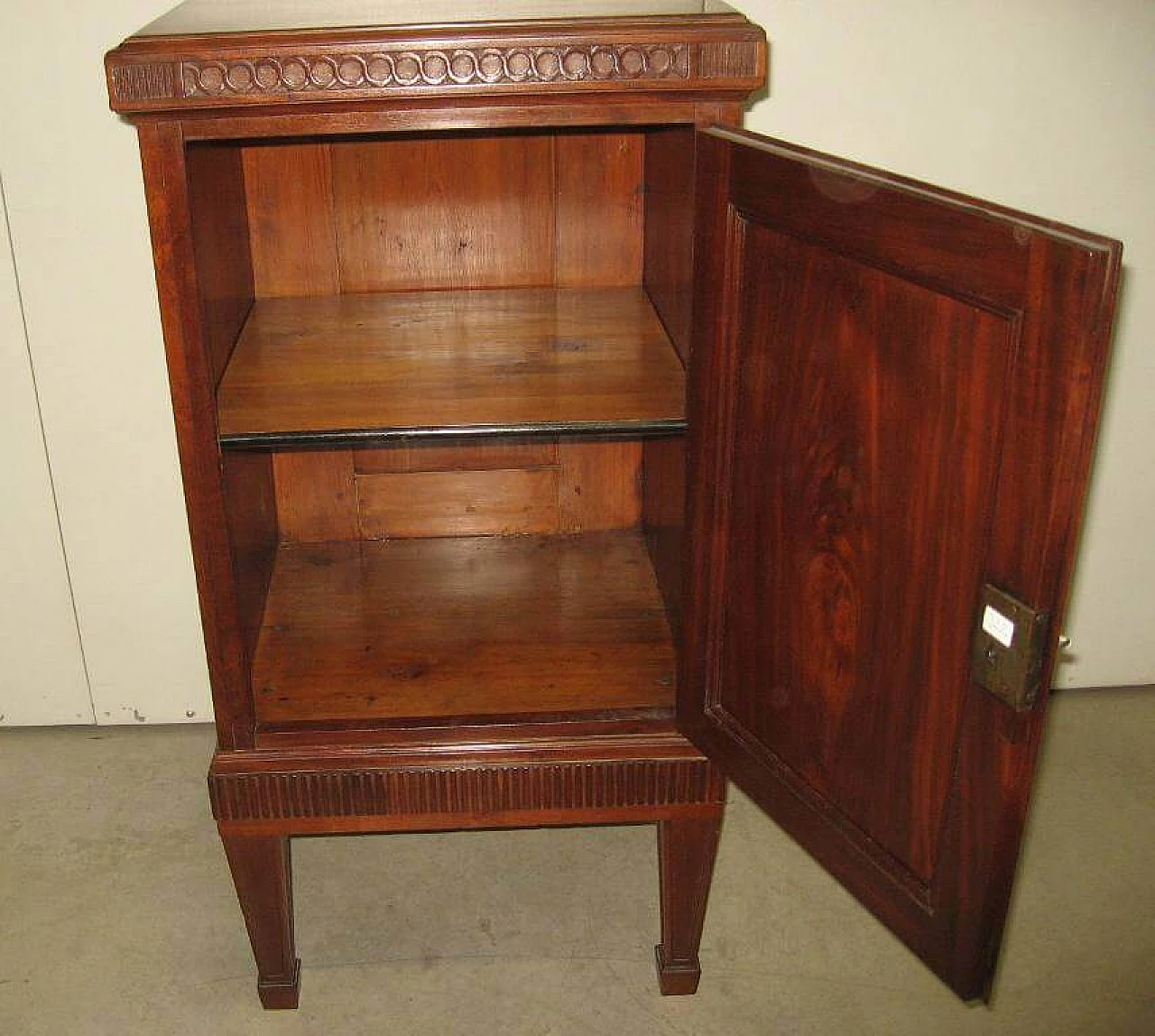 Credenza in mogano antica ad un'anta, inizio '800 1226105