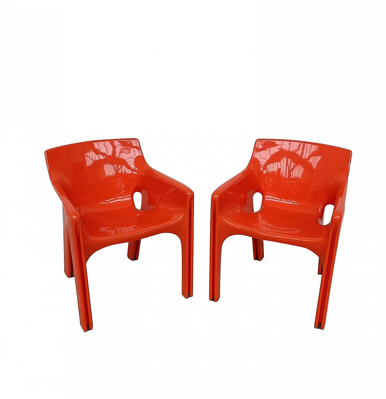 Pair of Gaudì chairs by Vico Magistretti for Artemide, 70s 1226140