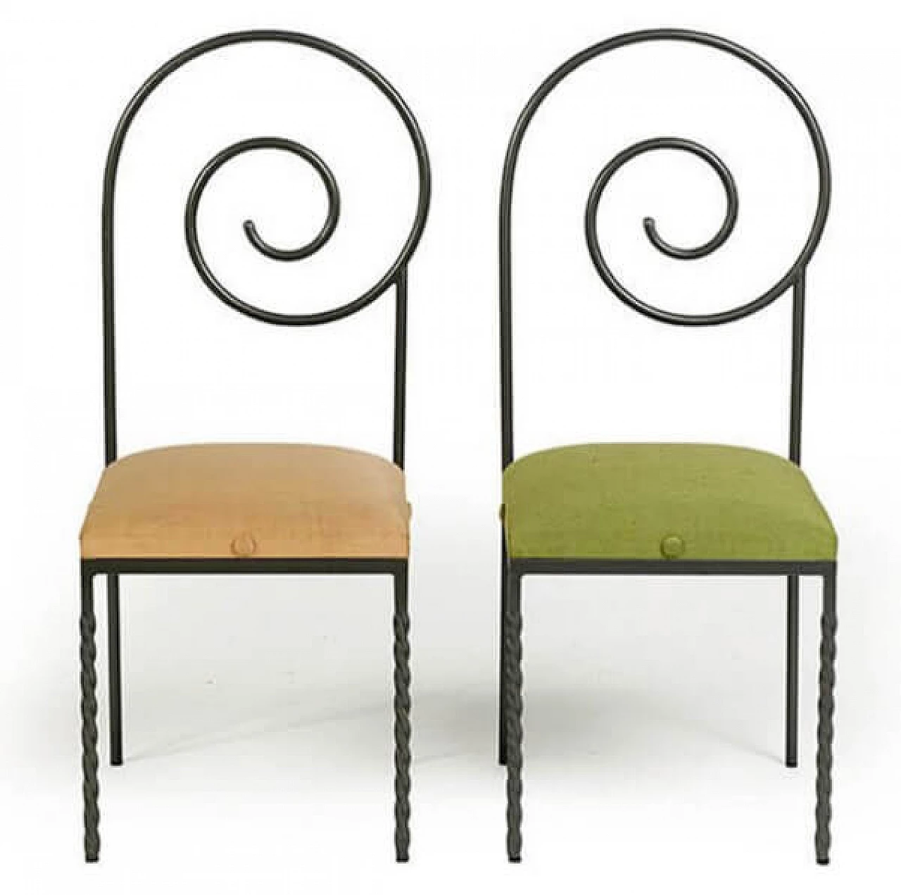 6 Suspiral chairs by Luigi Serafini for Sawary & Moroni, 80s 1226438