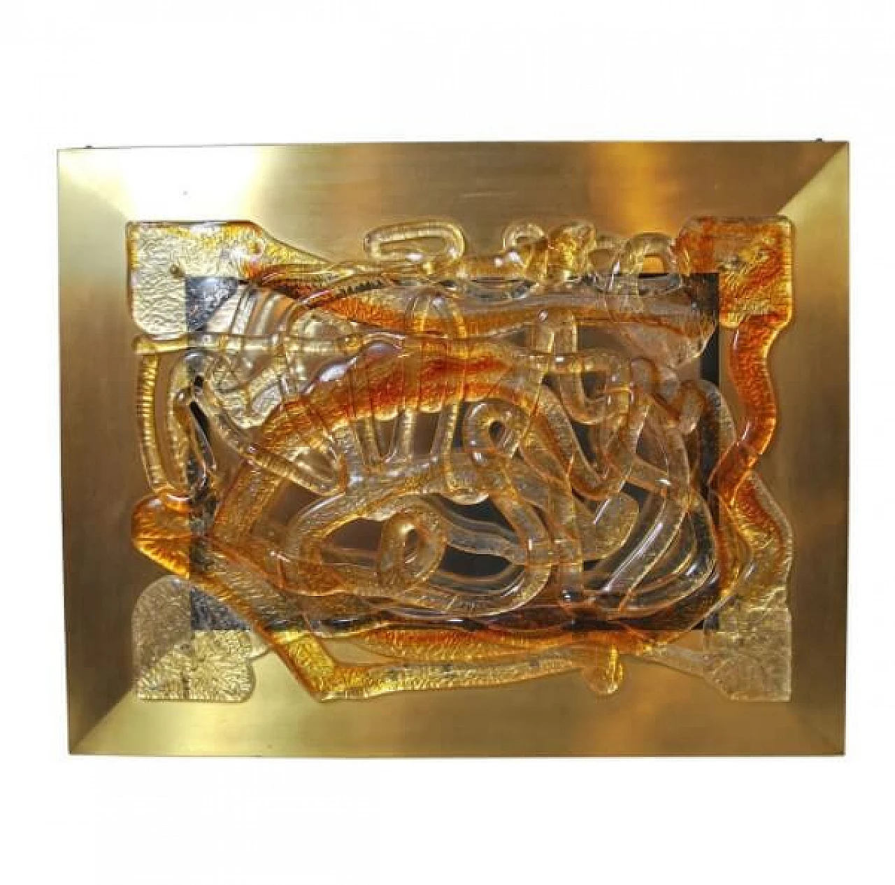 Wall lamp in aluminum by Angelo Brotto, 60s 1226459