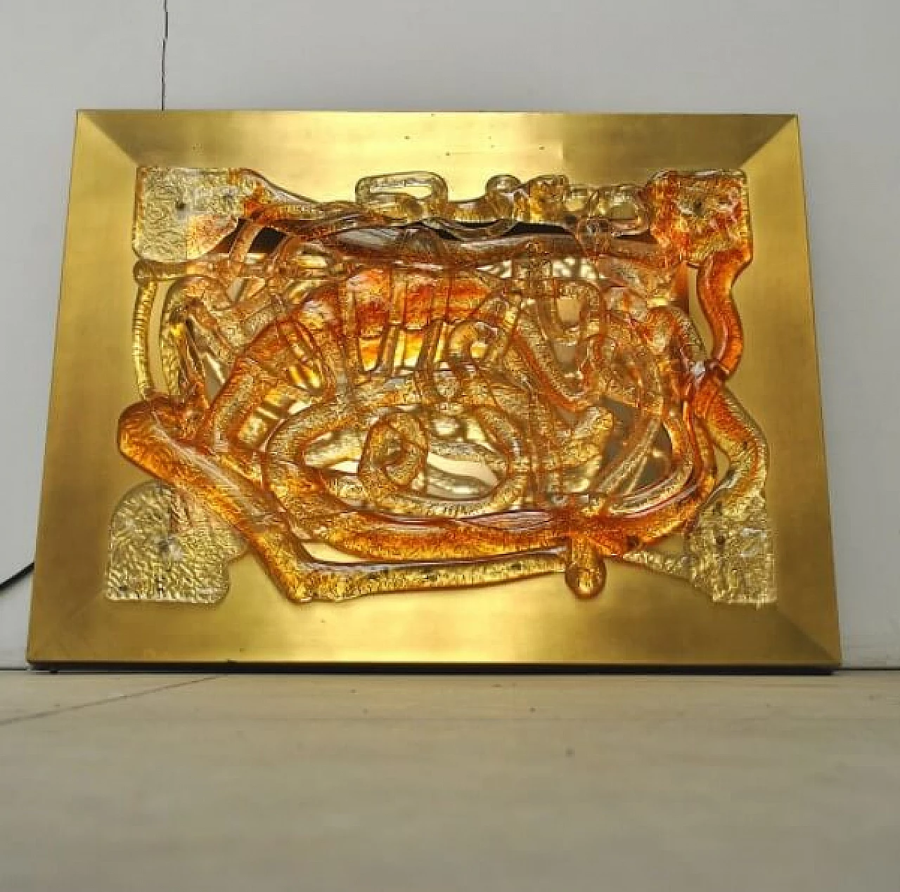 Wall lamp in aluminum by Angelo Brotto, 60s 1226465