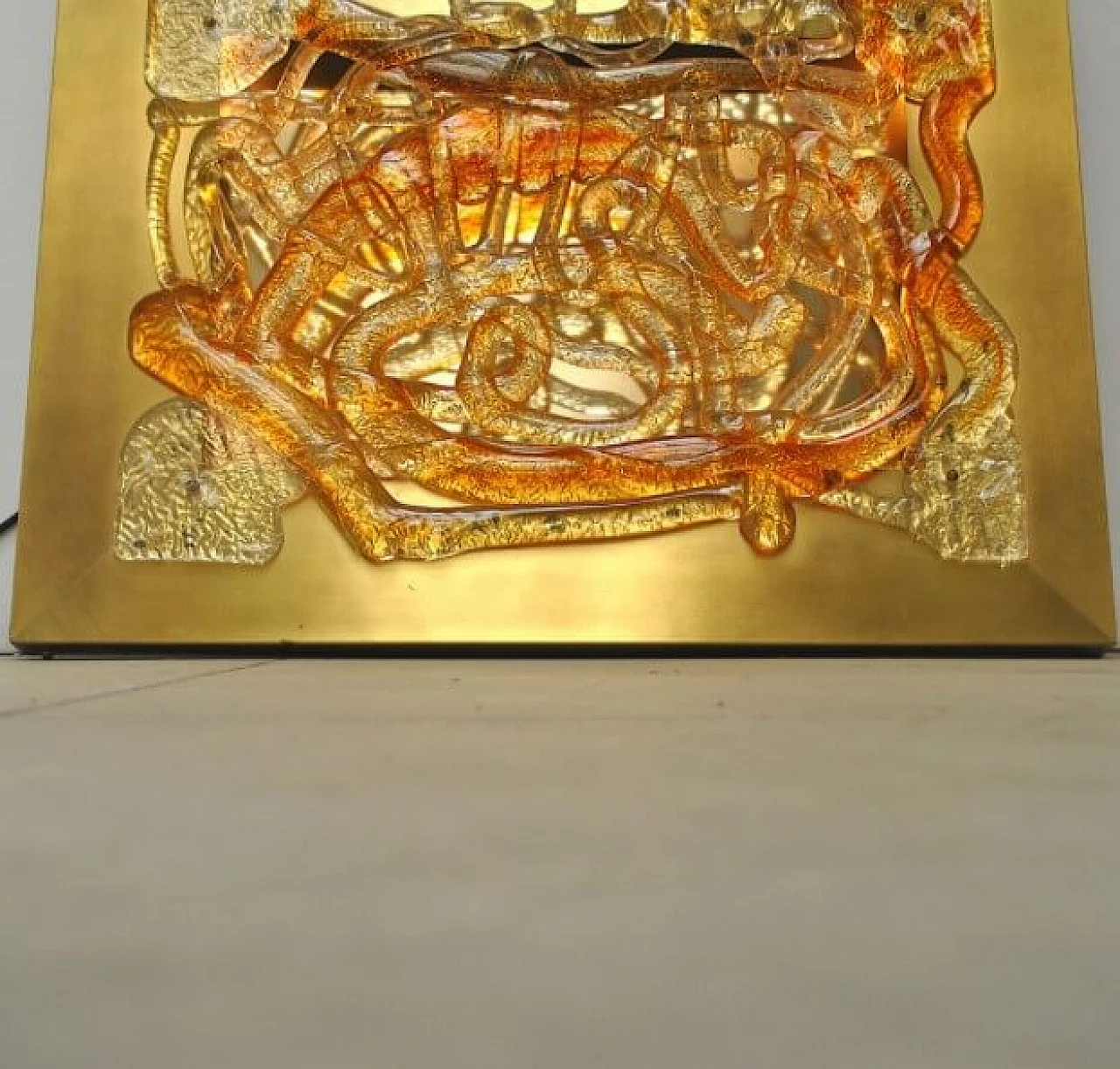 Wall lamp in aluminum by Angelo Brotto, 60s 1226466