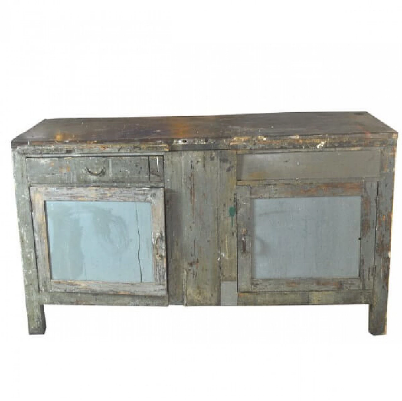 Industrial wooden workbench, 30s 1226467