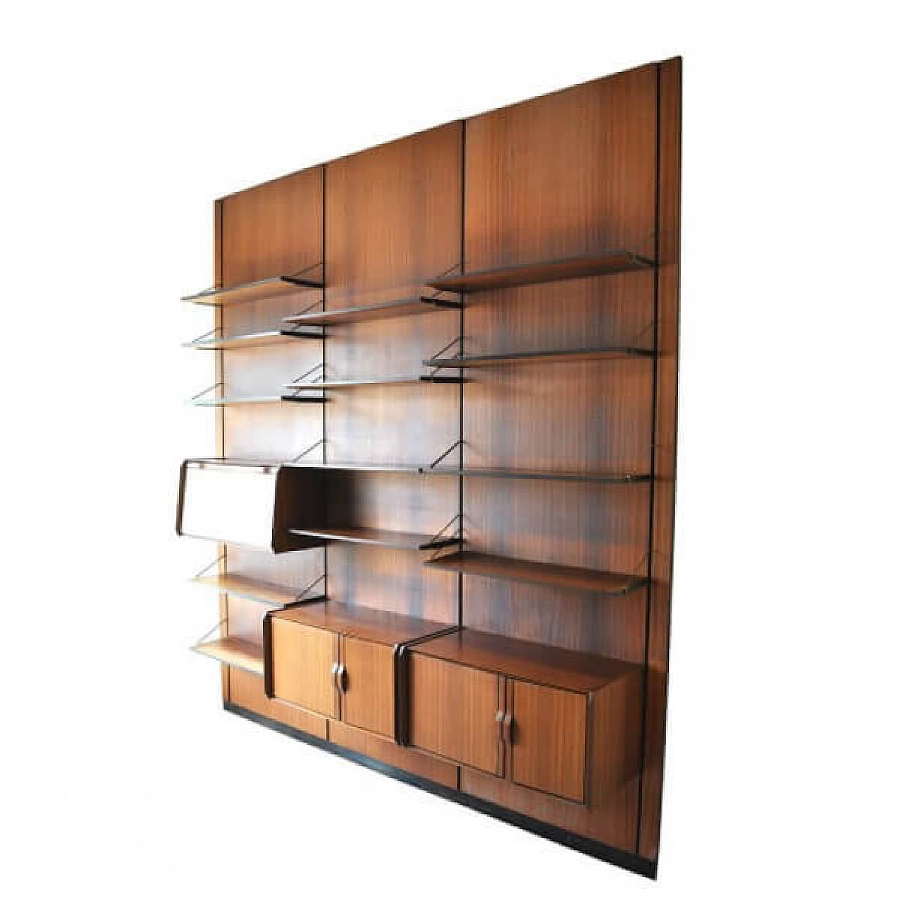 Bookcase in rosewood by Gianfranco Frattini for La Permanente Mobili of Cantù, 60s 1226512