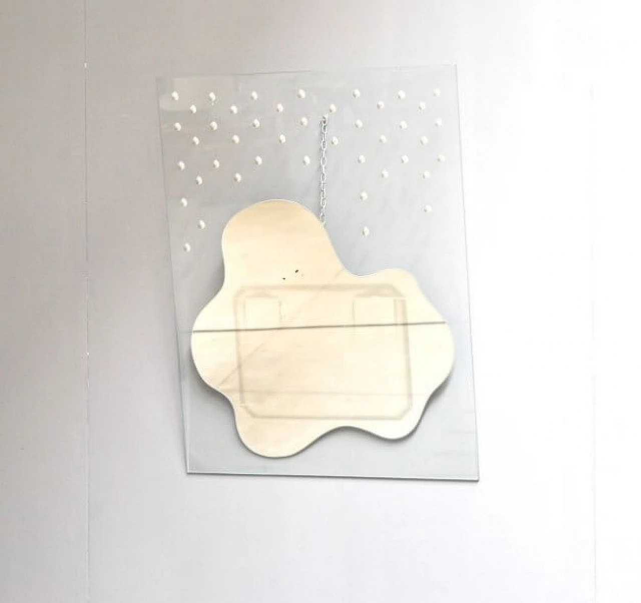 Specchio modello Pozzanghera di Raimondi per Cristal Art, anni '80 1226648