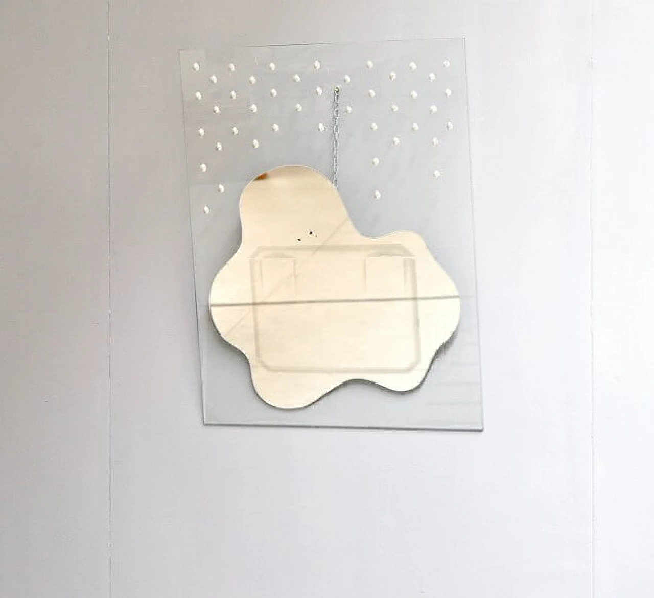 Specchio modello Pozzanghera di Raimondi per Cristal Art, anni '80 1226649