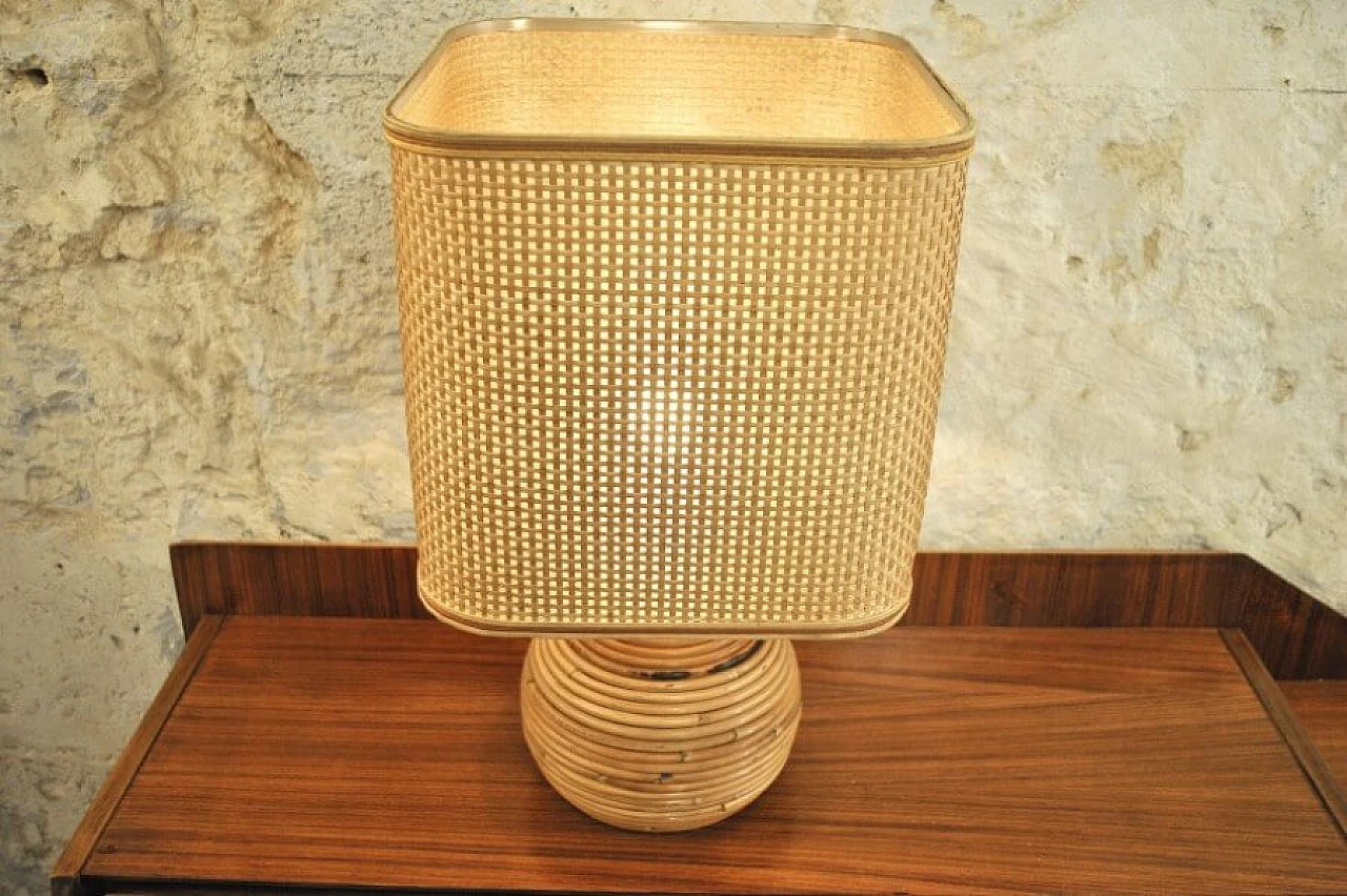 Wicker table lamp, 60s 1226687