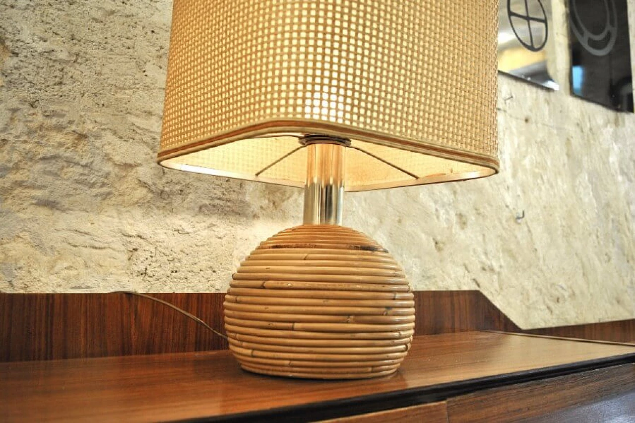 Wicker table lamp, 60s 1226690