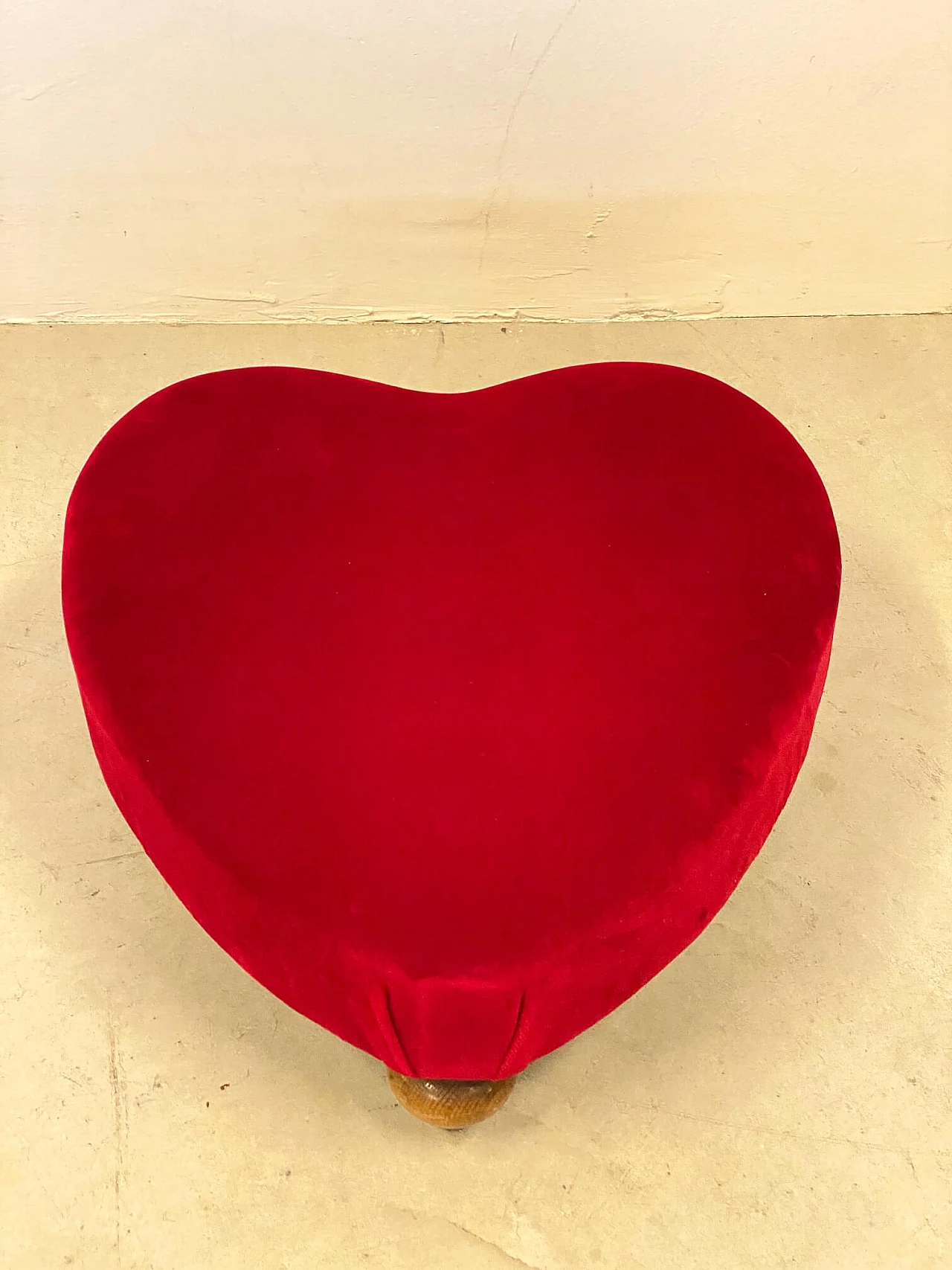 Heart-shaped footstool, 1940s 1227399