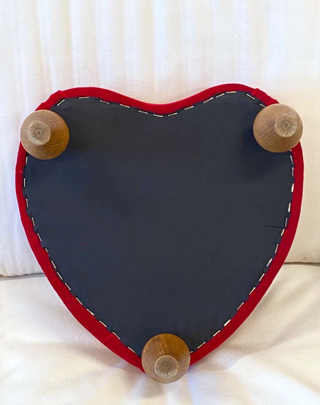 Heart-shaped footstool, 1940s 1227400
