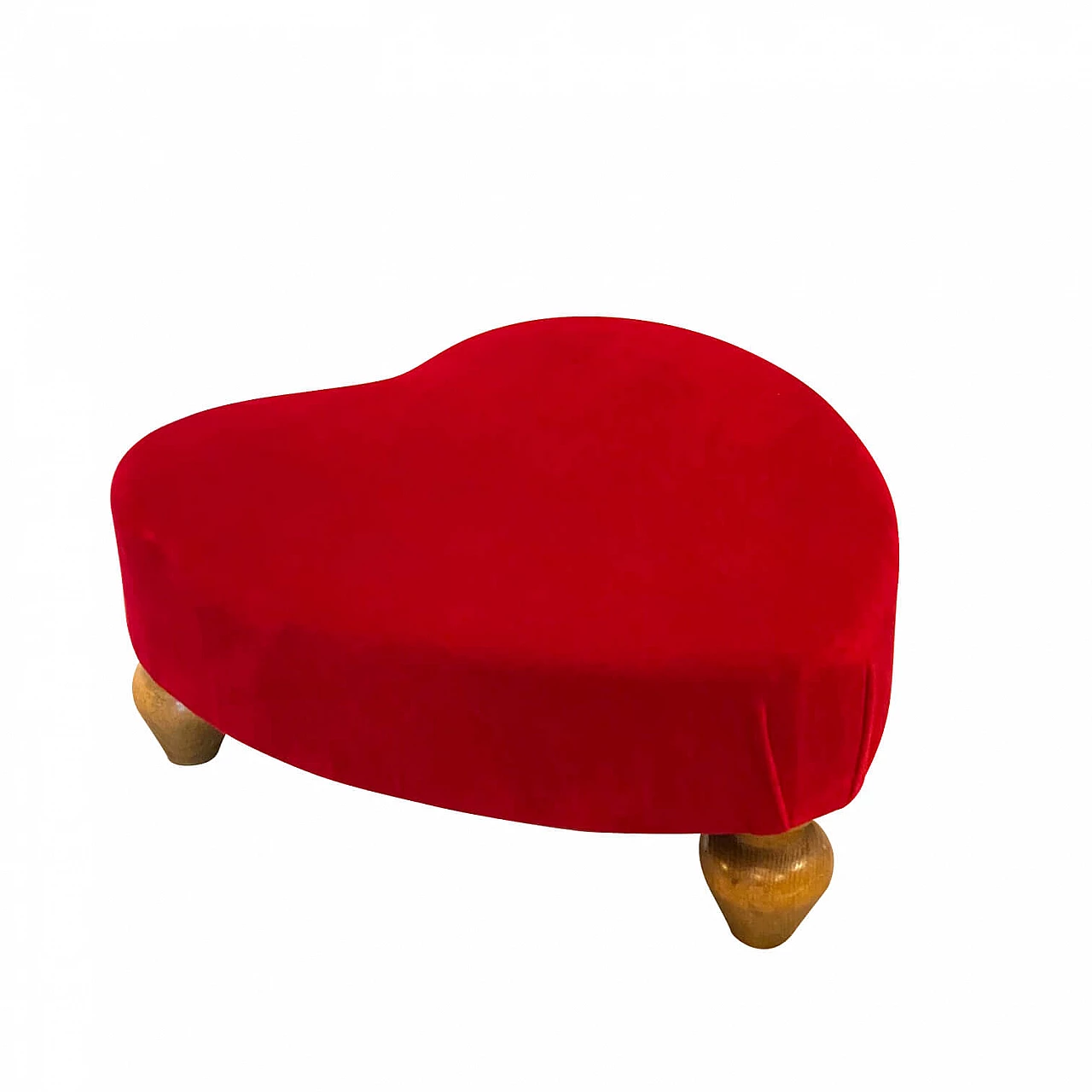 Heart-shaped footstool, 1940s 1227511