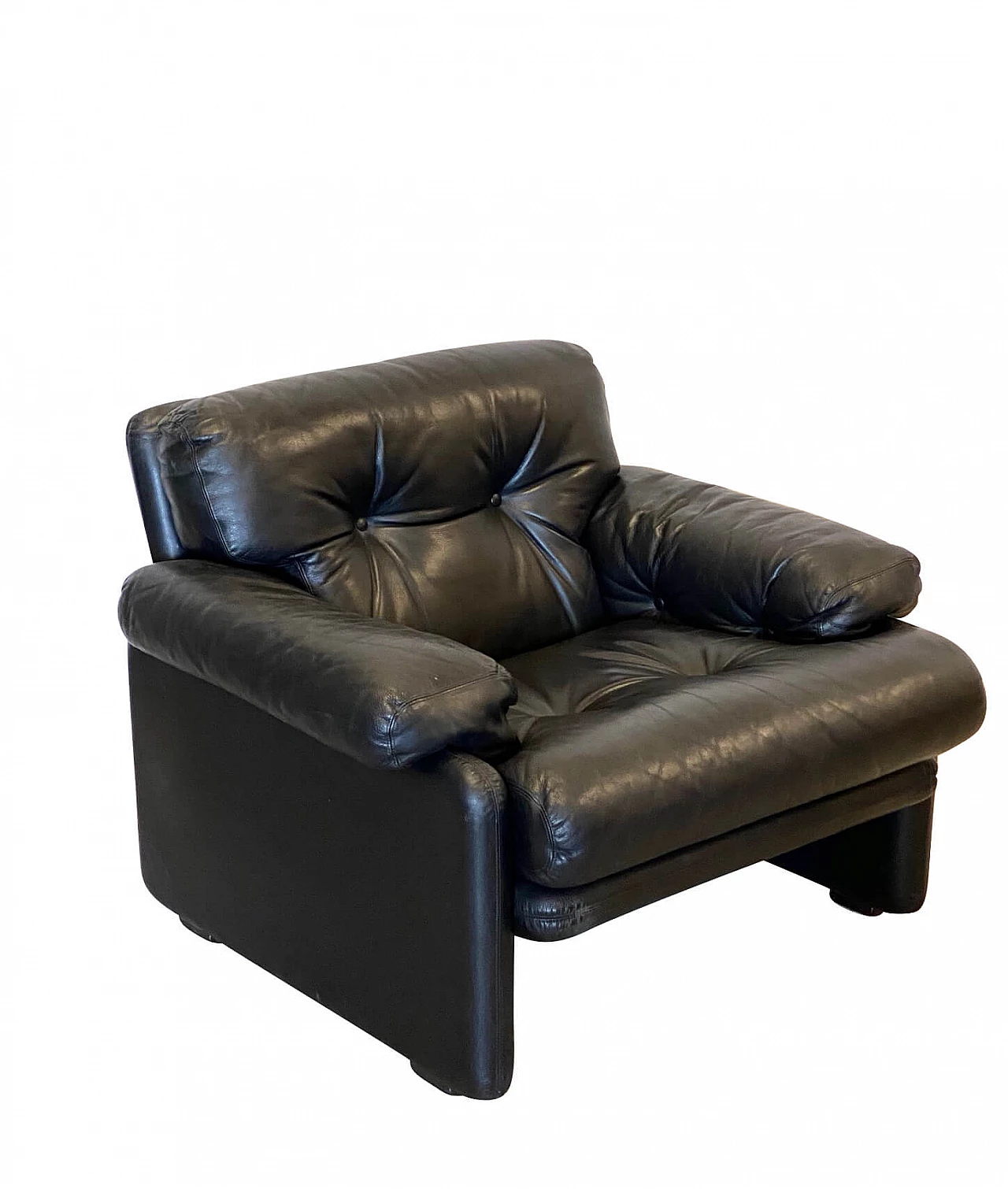 Coronado leather armchair by Afra and Tobia Scarpa for B&B Italia, 70s 1227513