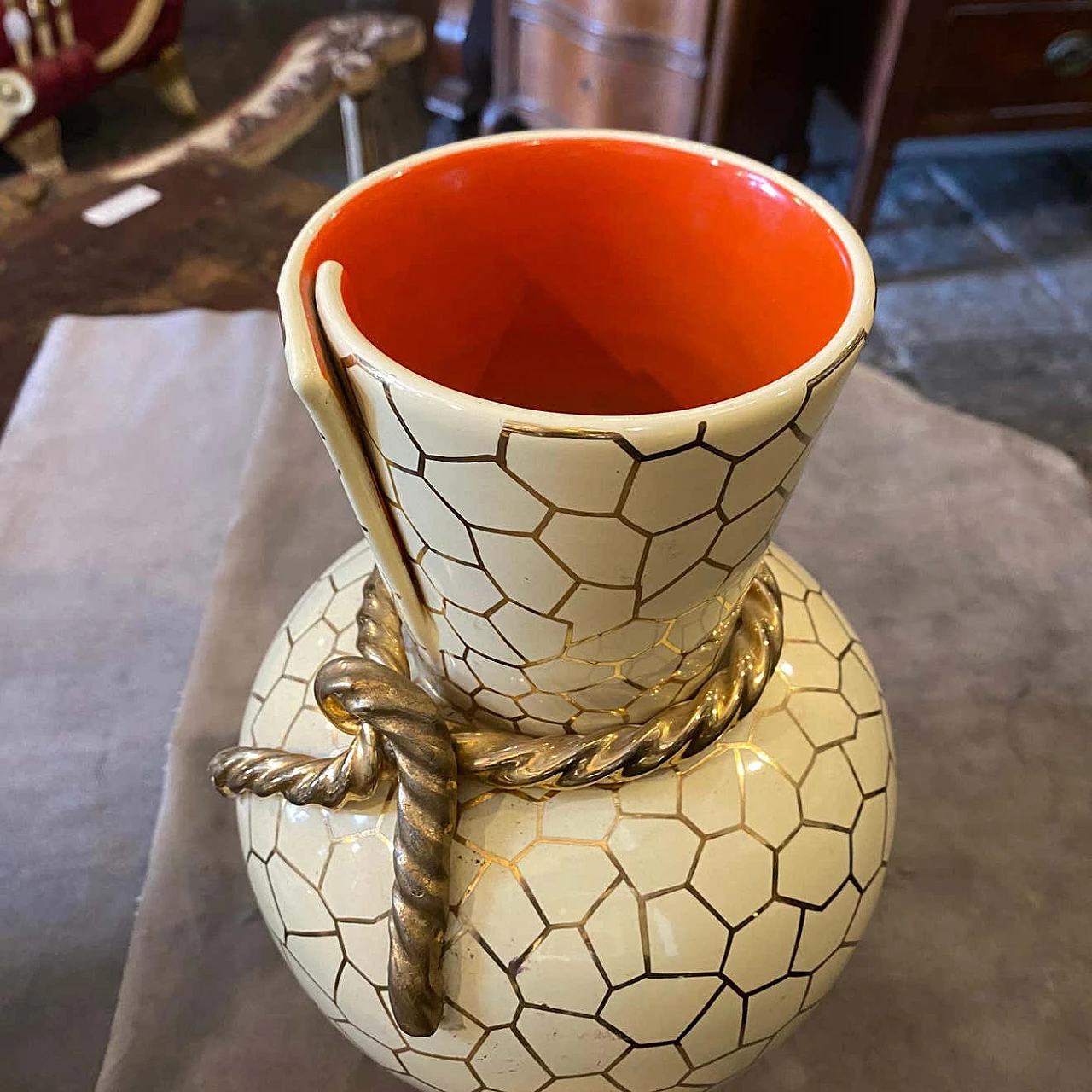 Ceramic vase by Rometti, 50s 1227775