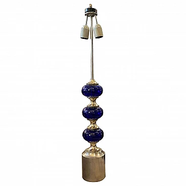 Lampada da tavolo Space Age B2 in metallo e vetro di Gaetano Sciolari, anni '70