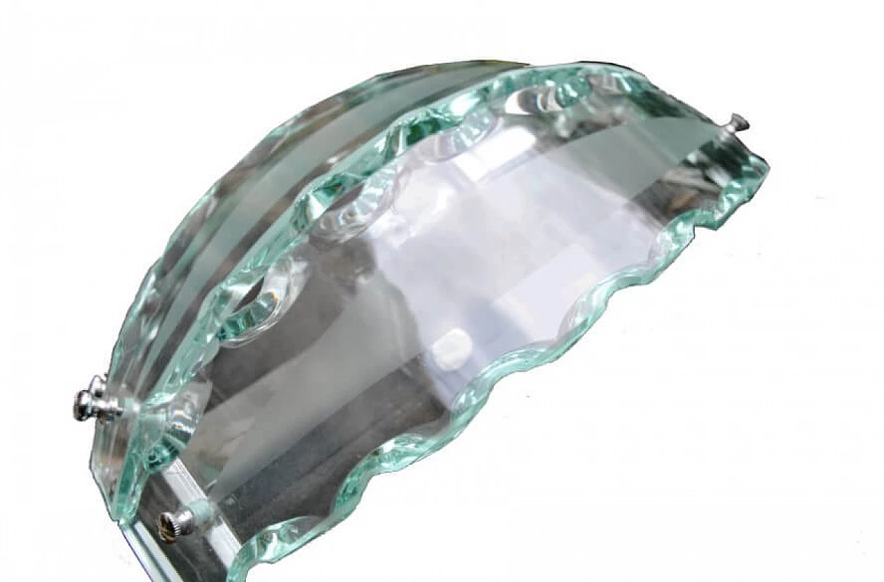 Wall sconce in hand-carved crystal by Seguso, 50s 1228289