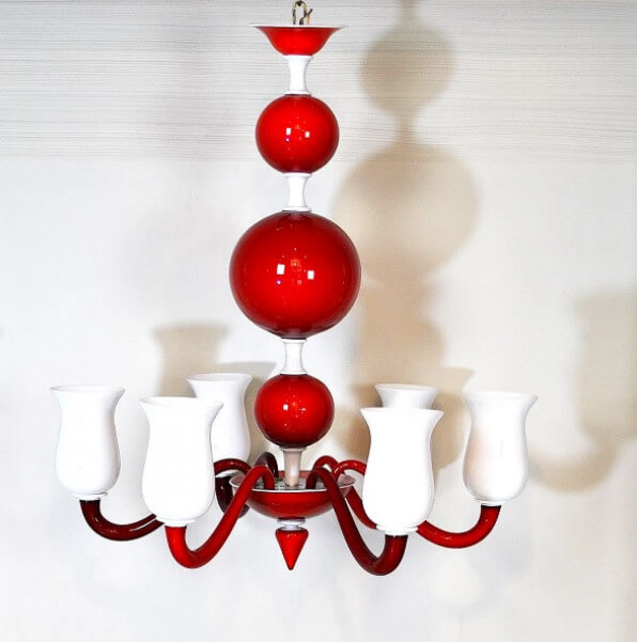 Chandelier in Murano glass by Paolo Venini, 60s 1228485