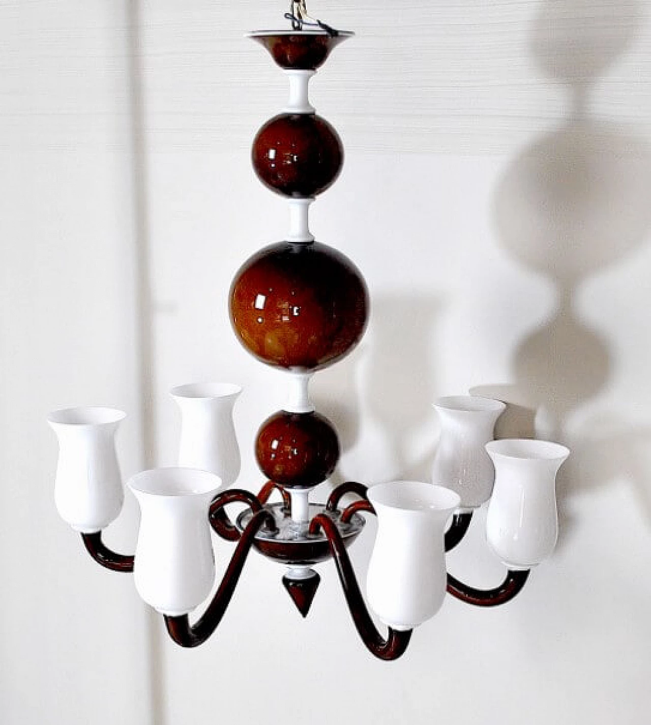 Chandelier in Murano glass by Paolo Venini, 60s 1228494