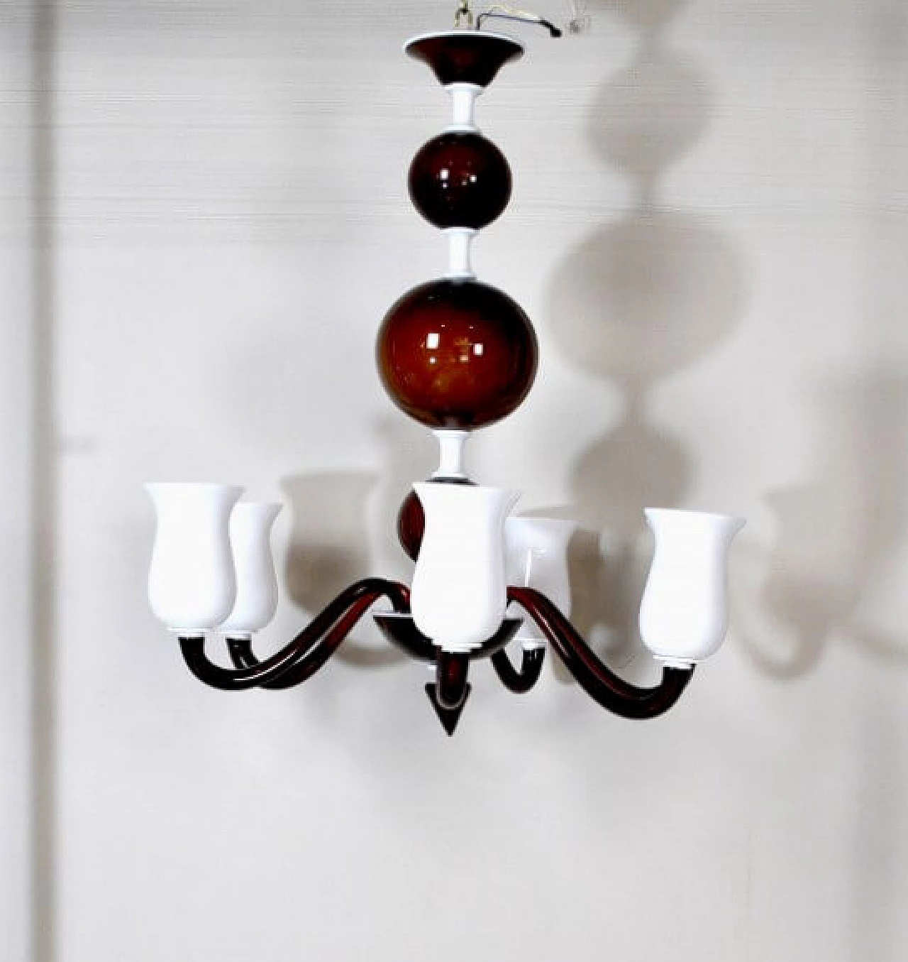 Chandelier in Murano glass by Paolo Venini, 60s 1228495