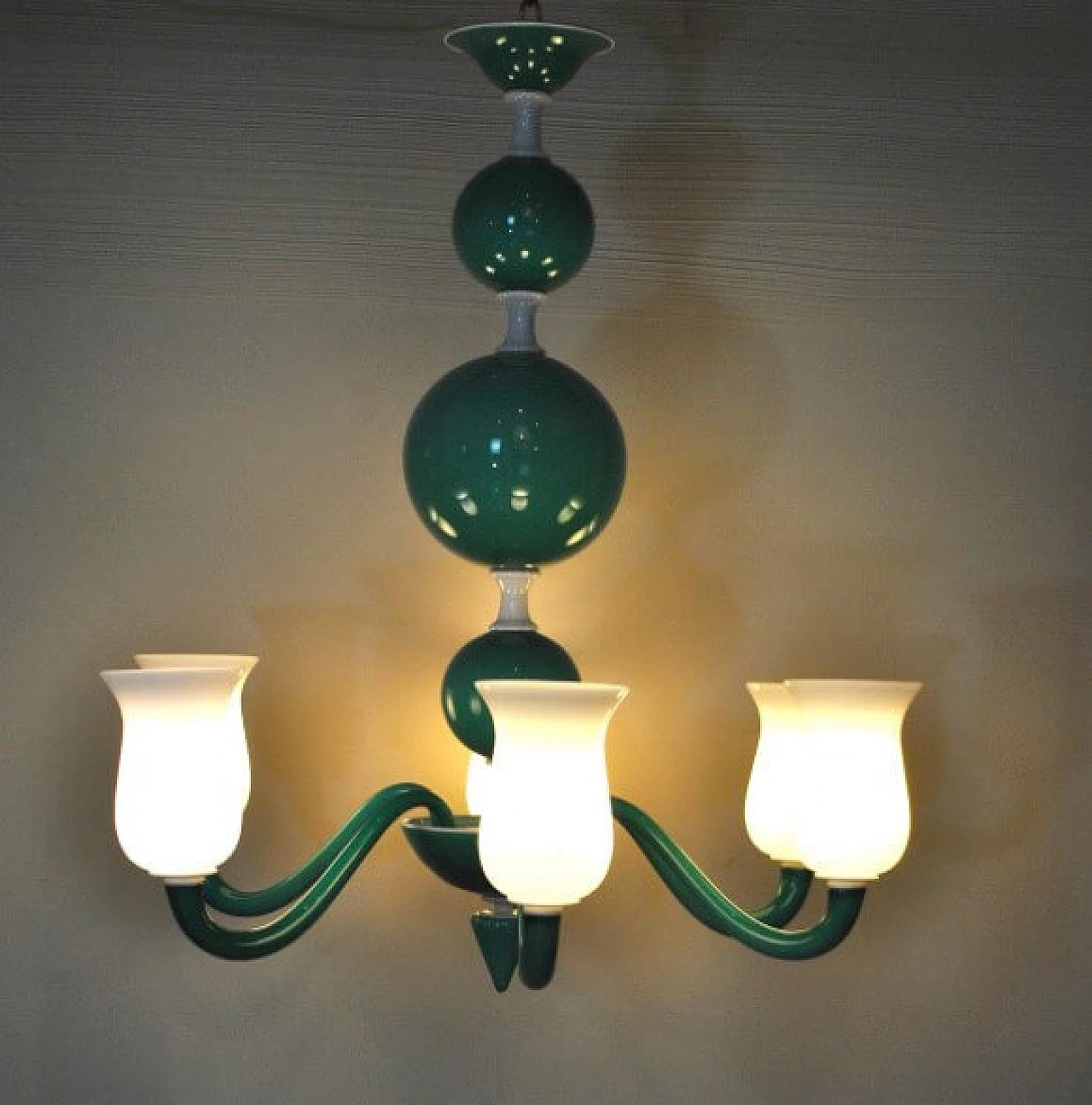 Chandelier in Murano glass by Paolo Venini, 60s 1228504