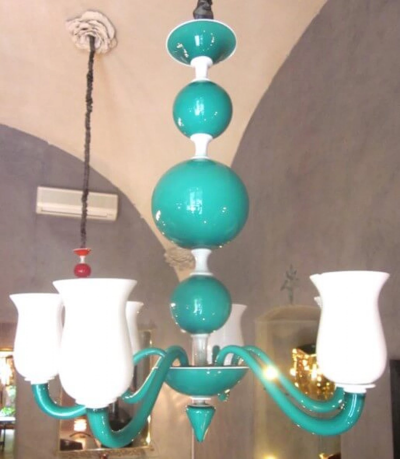 Lampadario in vetro di Murano di Paolo Venini, anni '60 1228510