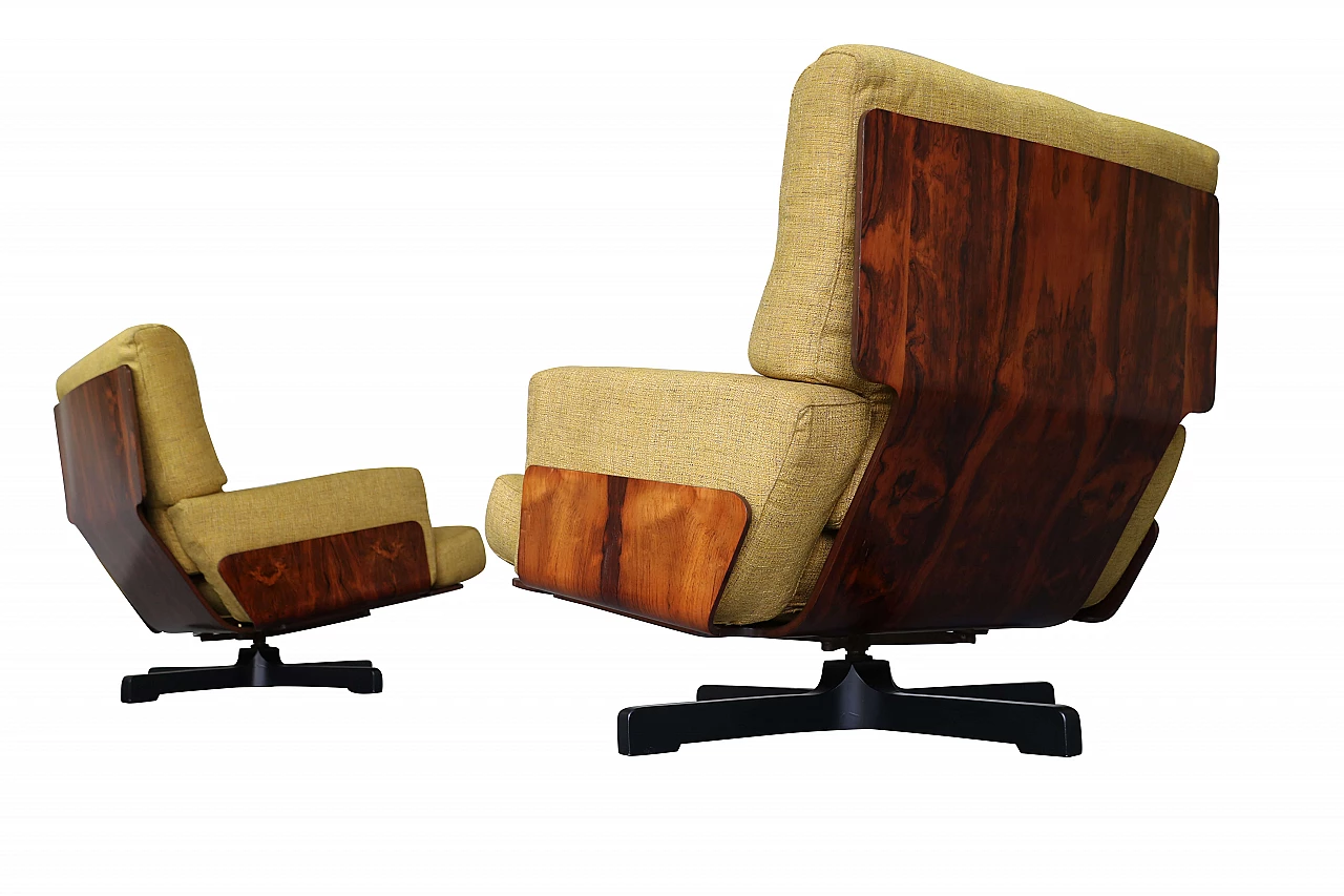 Pair of armchairs 401 by Menilio Taro for Cinova, 1960s 1228809