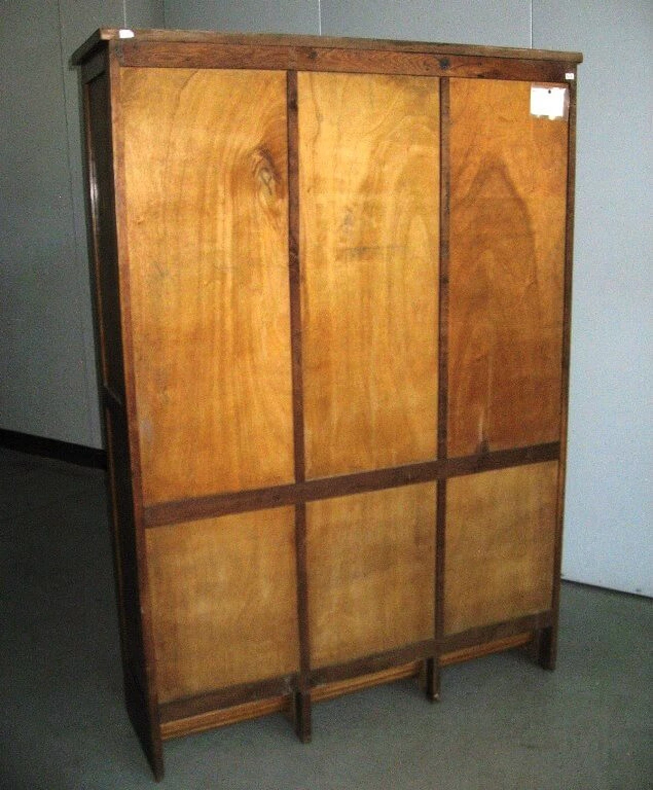 Office cabinet or bookcase with three shutters in oak, 40s 1229392