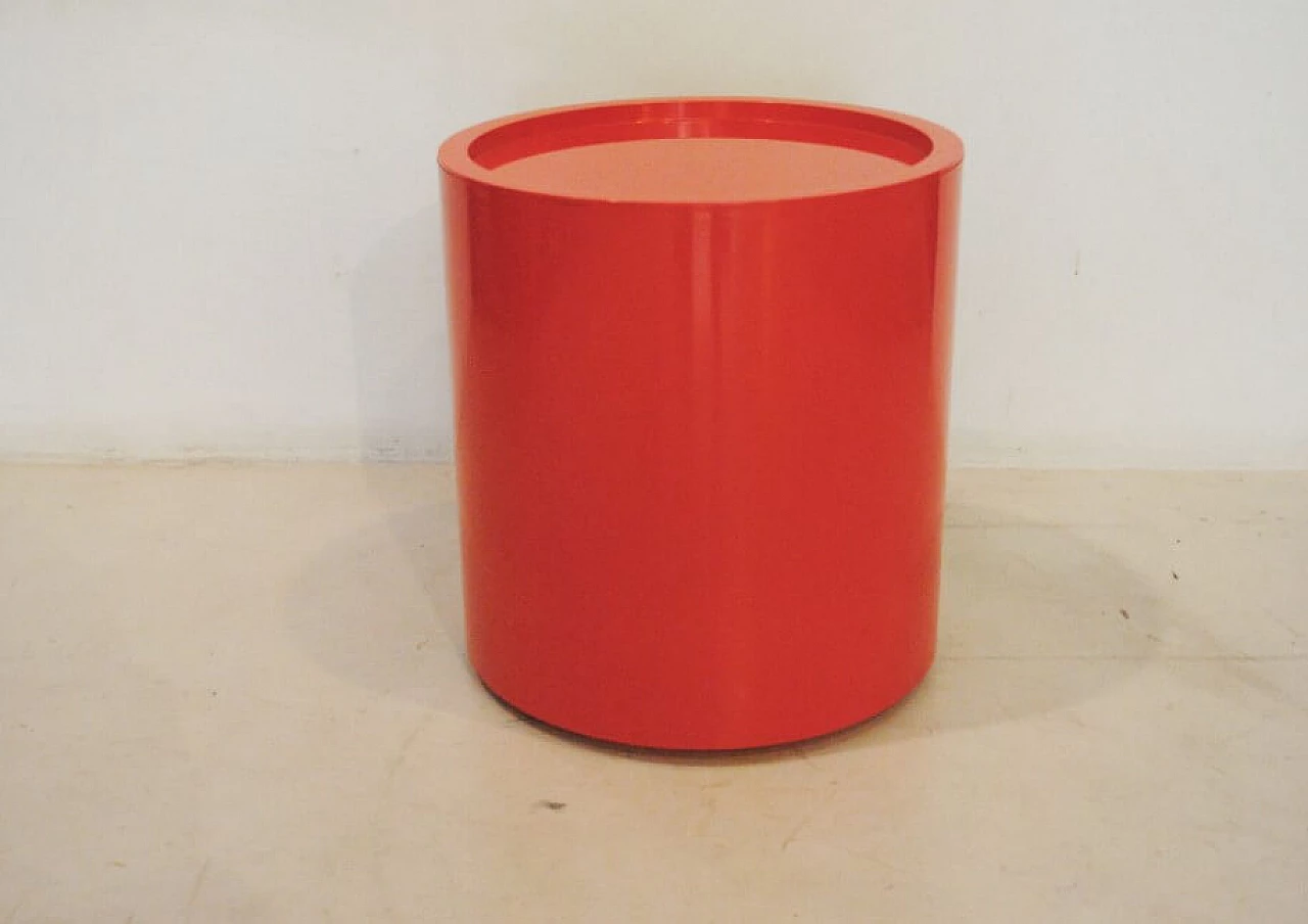 Valletto cylindrical stackable shelves by Castiglioni, Caviraghi and Lanza for Valenti, 70s 1229572