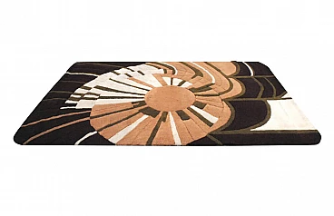 Rectangular rug in wool by Dralon, 70s