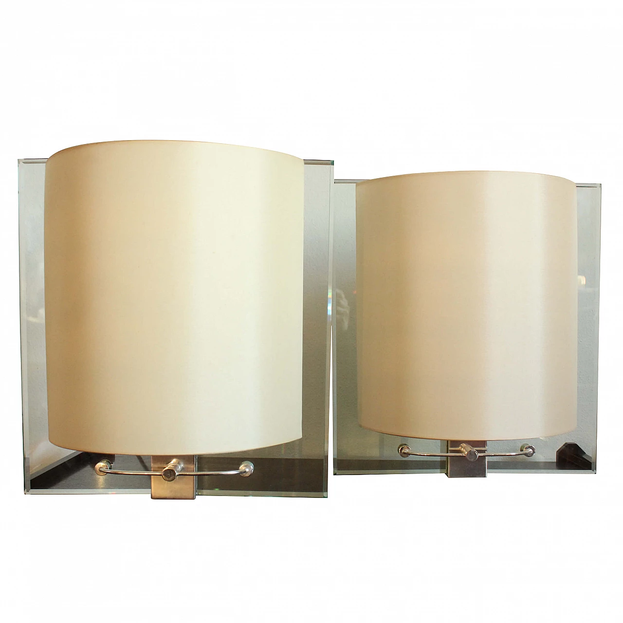 Pair of wall lamps 2834 by Natalie Grenon for Fontana Arte, 60s 1229659