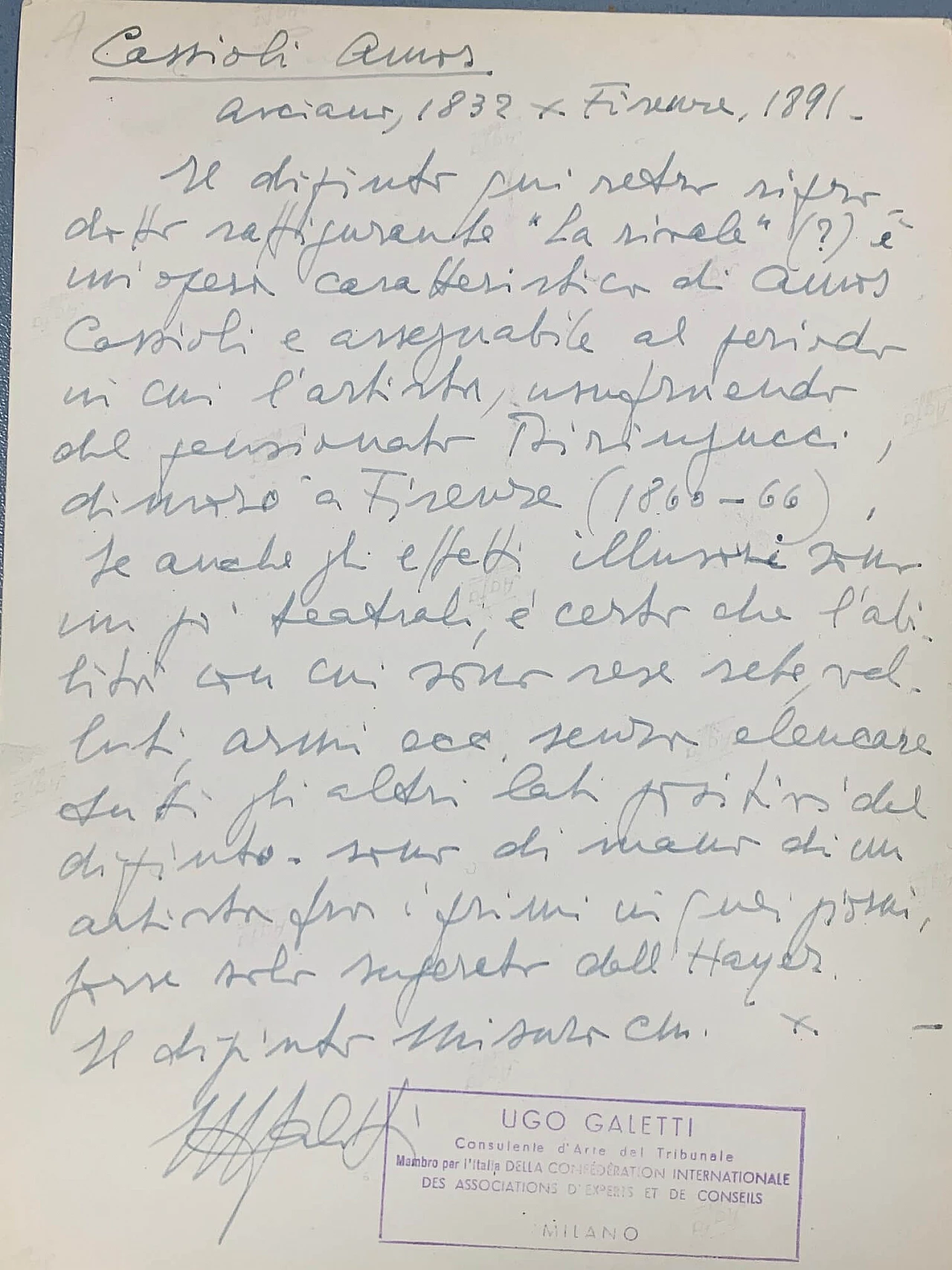 Cassioli Amos, dipinto in stile romantico ad olio su tela, La Rivale, '800 1229683