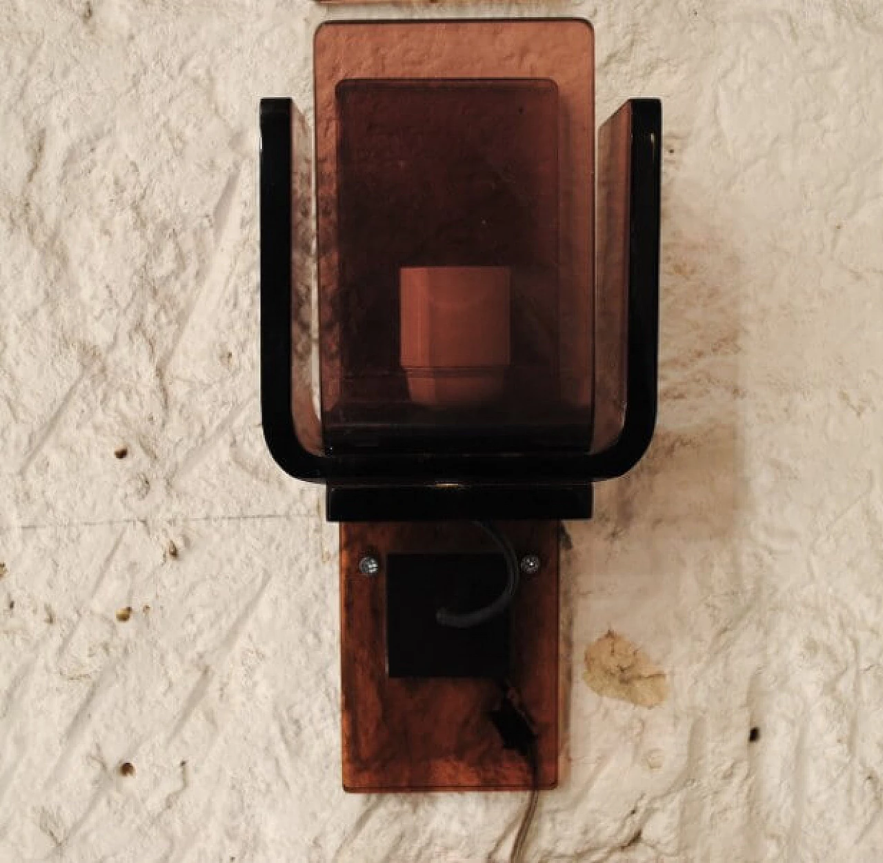 3 Wall sconce in plexiglass, 70s 1230007