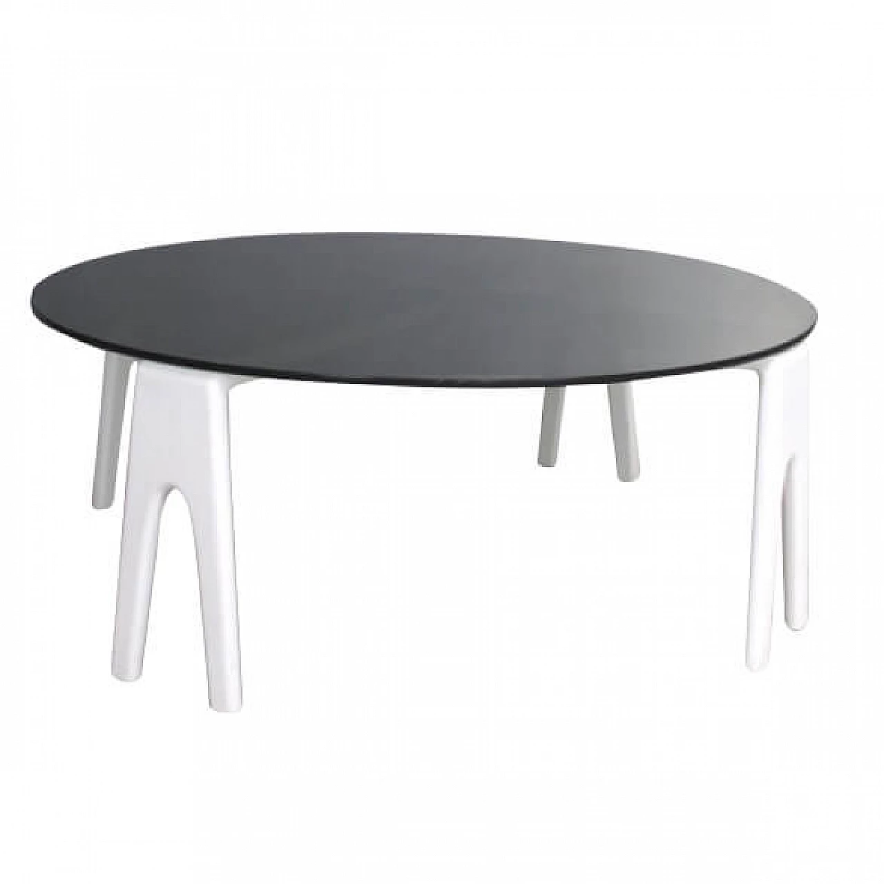 Tavolino in legno con piano in vetro di Ico Parisi, anni '60 1230068