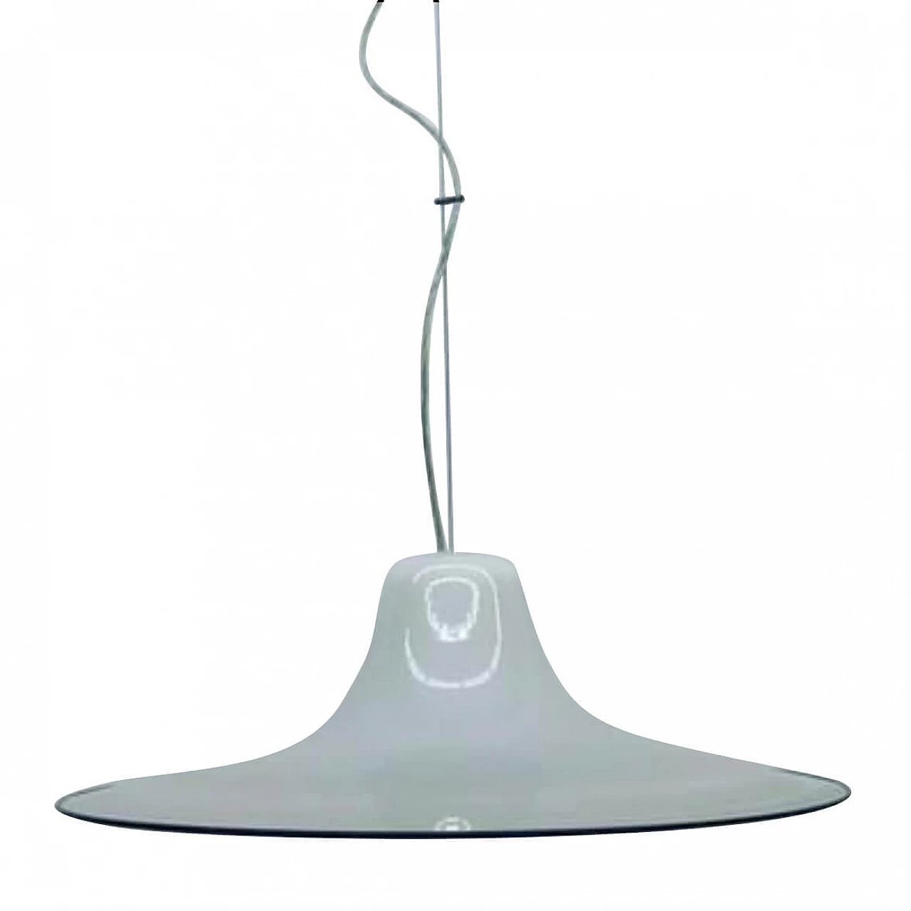 Lampada da soffitto in vetro di Murano di Renato Toso per Leucos, anni '70 1230465