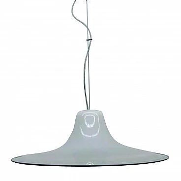 Lampada da soffitto in vetro di Murano di Renato Toso per Leucos, anni '70