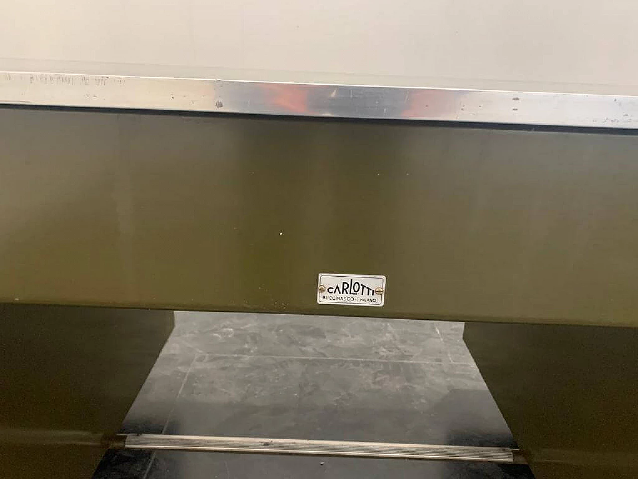 Desk in painted metal with laminate top by Carlotti, 50s 1230615