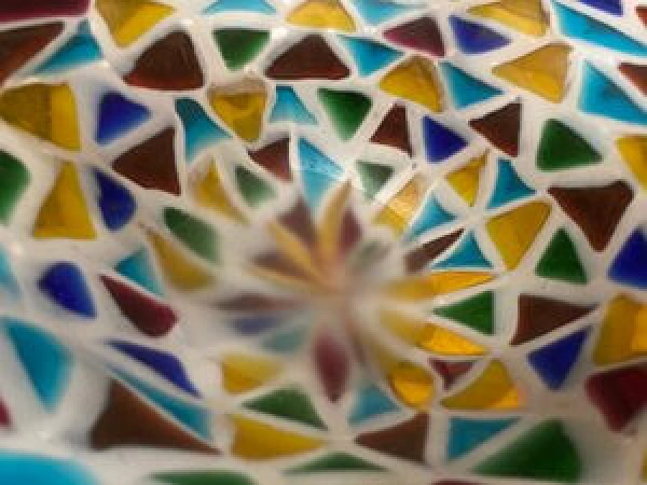 Lampadario con mosaico stile Liberty, anni '20 1230879