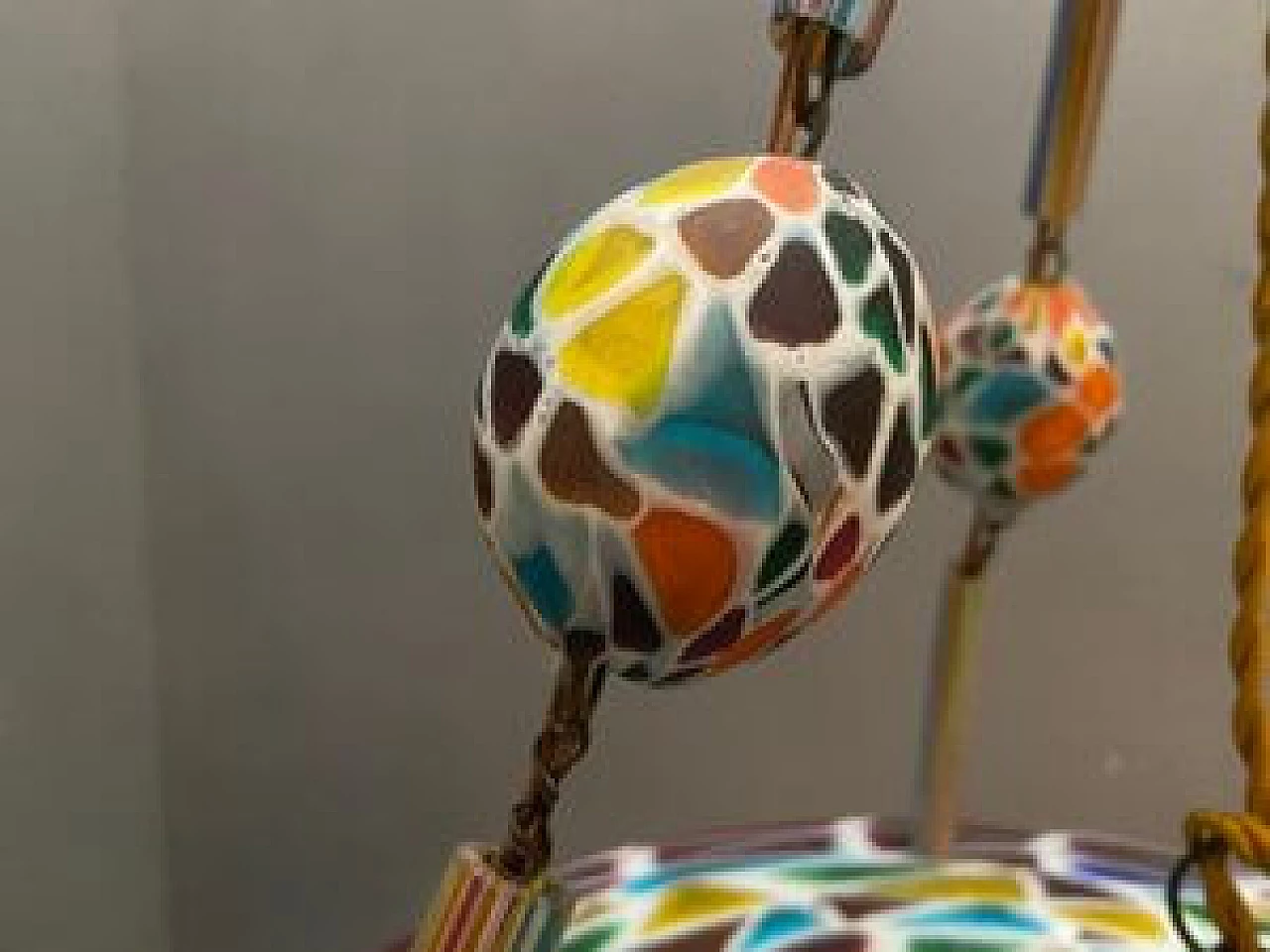 Lampadario con mosaico stile Liberty, anni '20 1230888