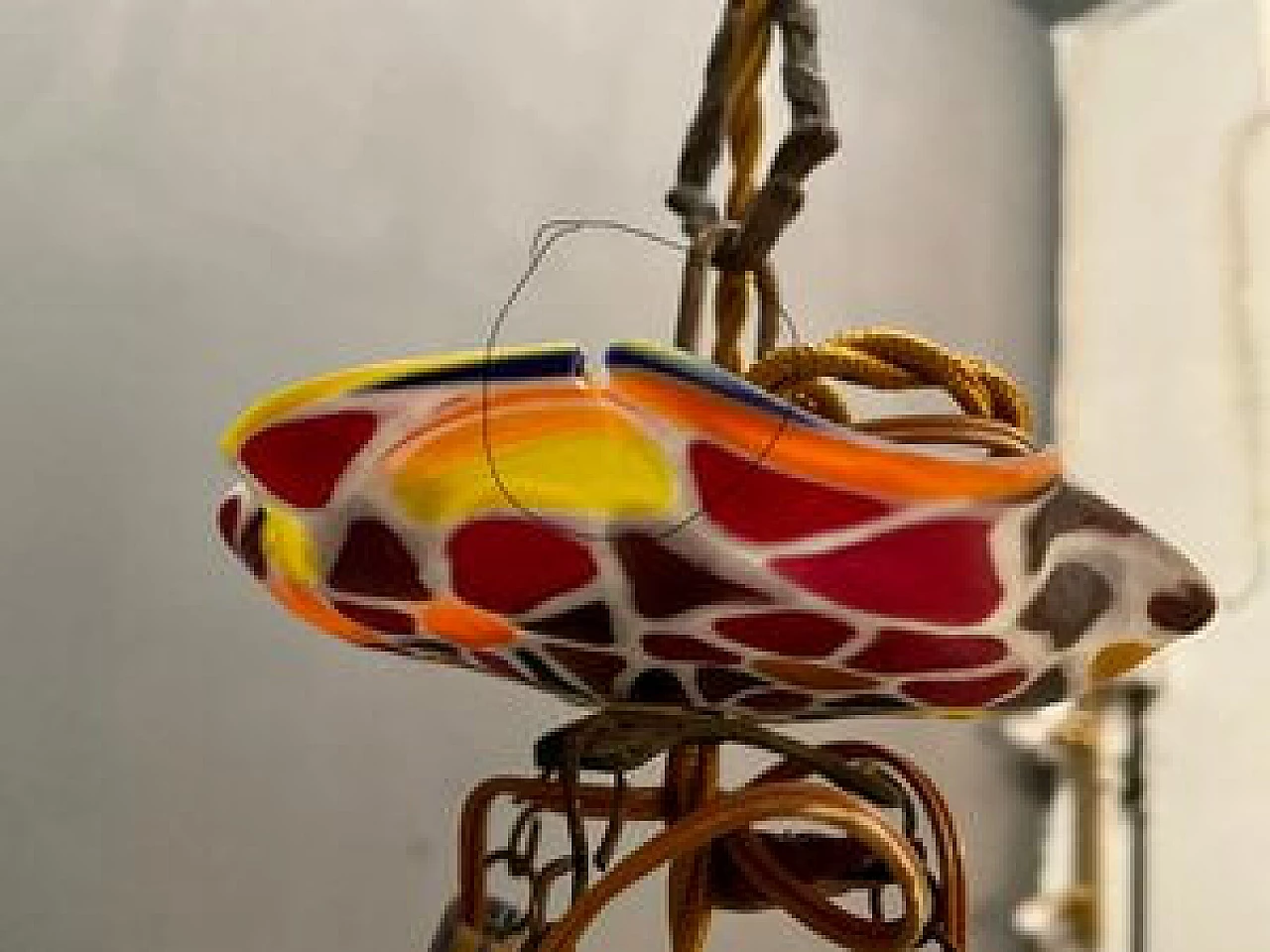 Lampadario con mosaico stile Liberty, anni '20 1230889