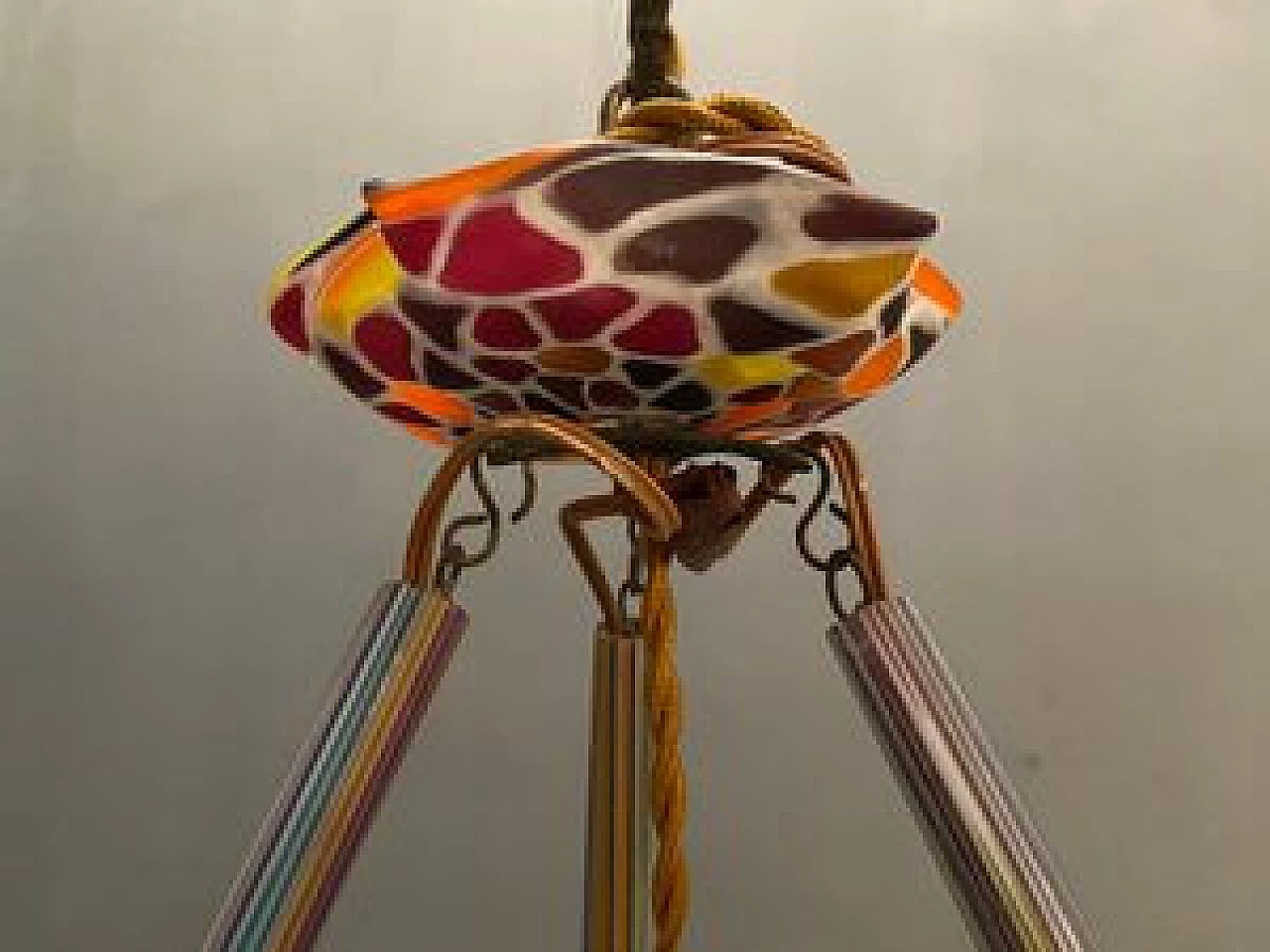 Lampadario con mosaico stile Liberty, anni '20 1230890