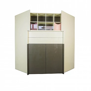 Sideboard in lacquered wood, 80s