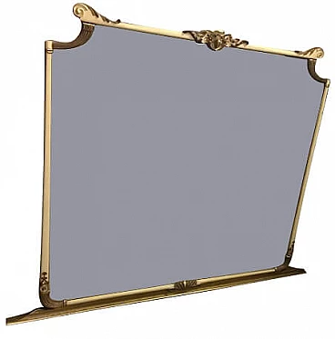 Mirror in painted and decorated wood, 40s