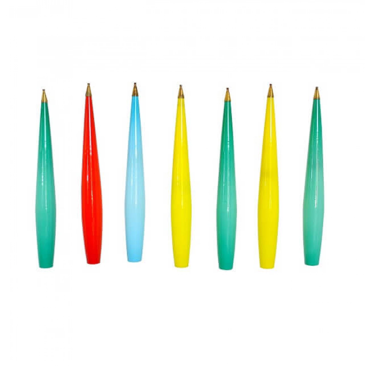 Lampadario in vetro di Murano di Alessandro Pianon per Vistosi, anni '60 1231444