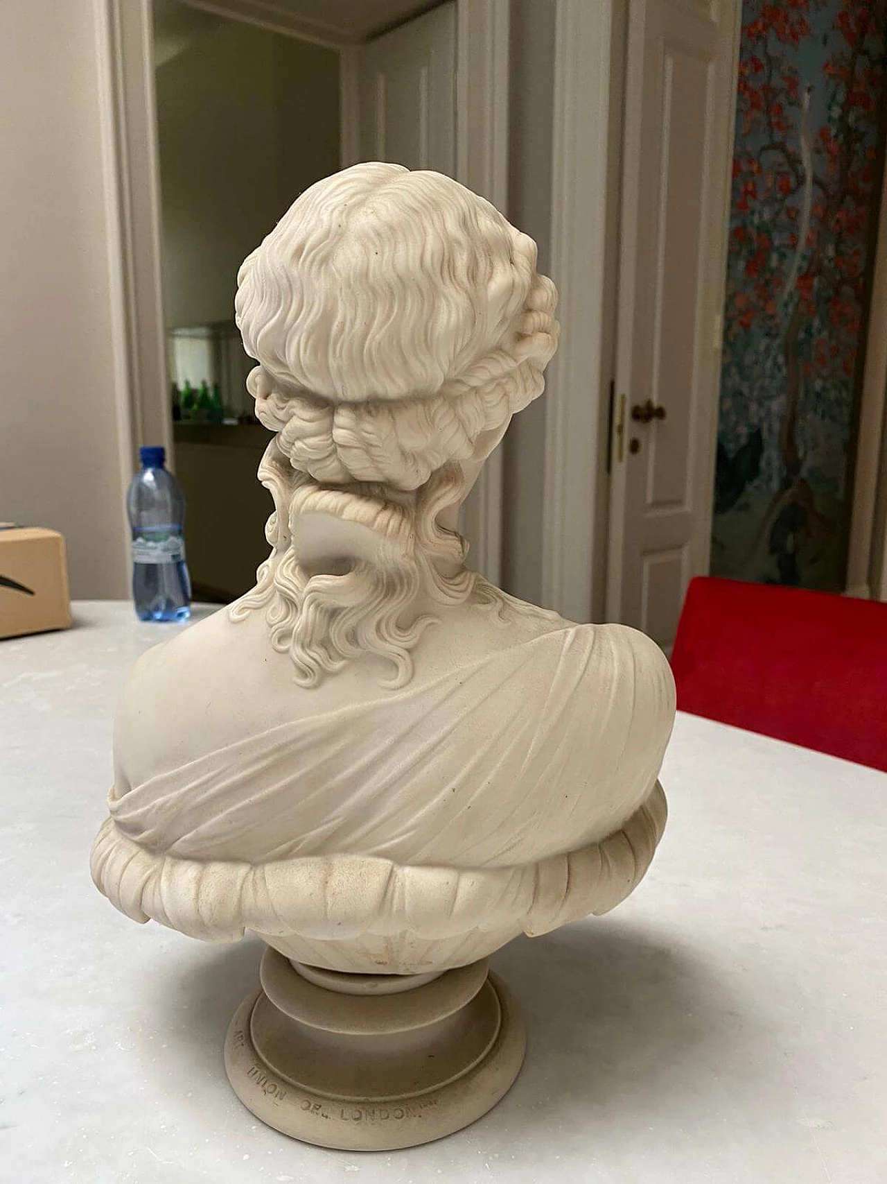 Bust of woman in biscuit, 19th century 1231542