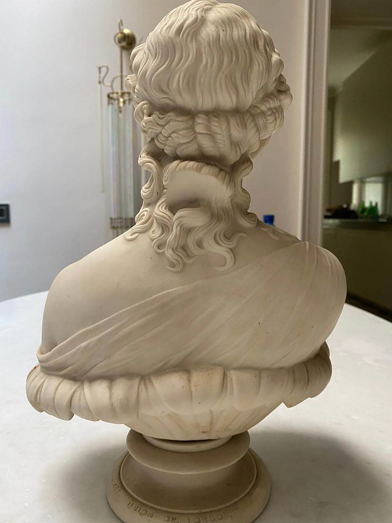 Bust of woman in biscuit, 19th century 1231544