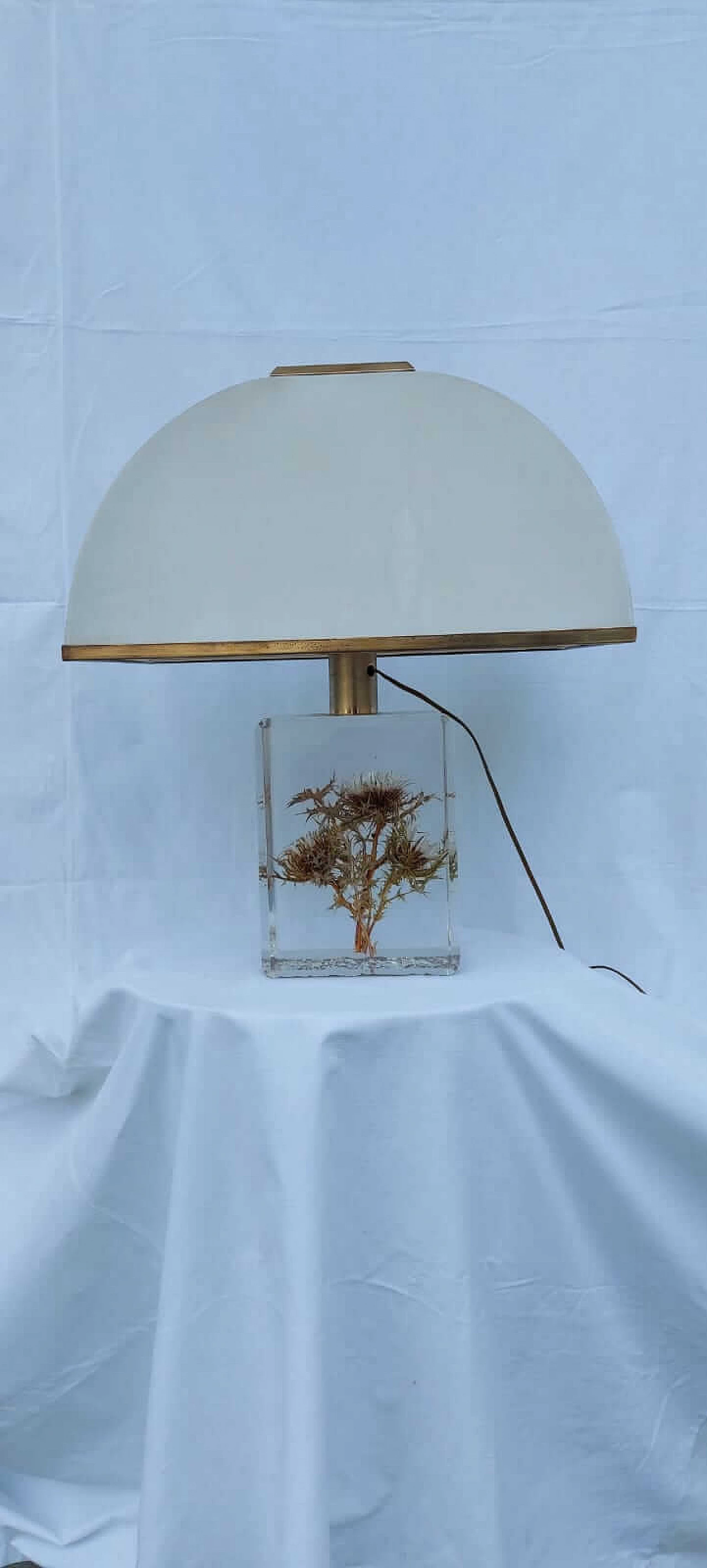 Resin Cuba table lamp by Pierre Giraudon , 60s 1231796