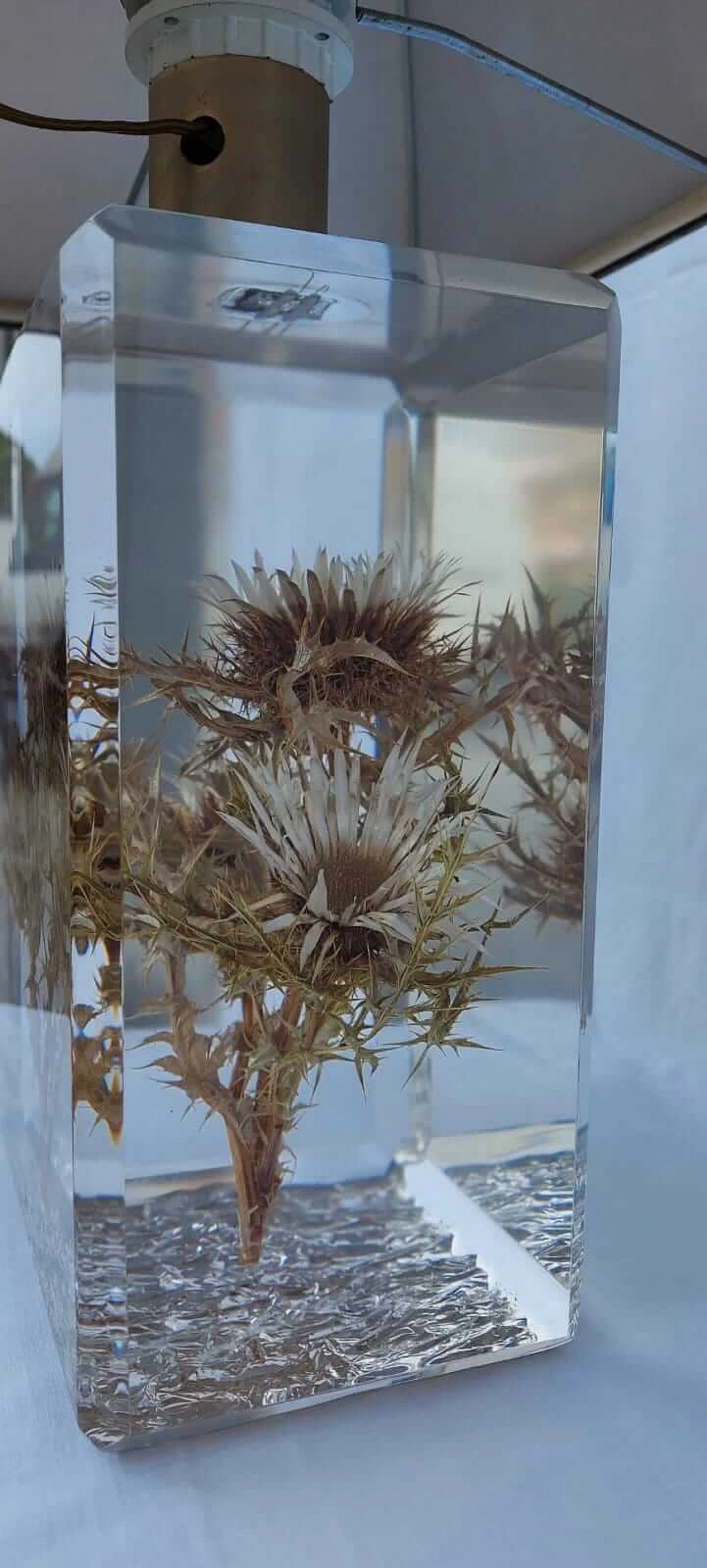 Resin Cuba table lamp by Pierre Giraudon , 60s 1231797