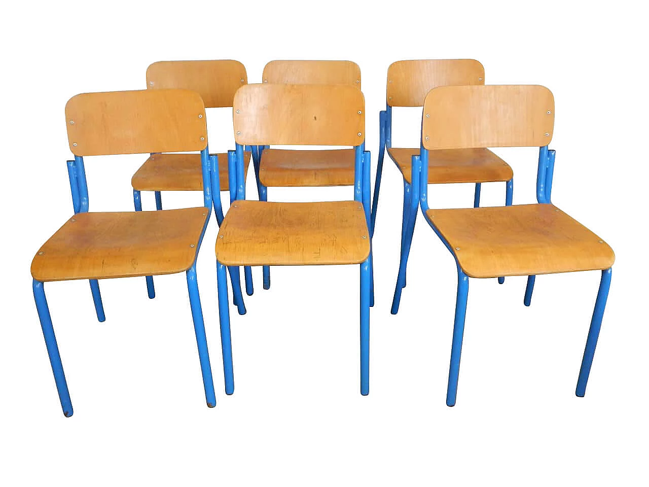 6 Office chairs, 80s 1232055