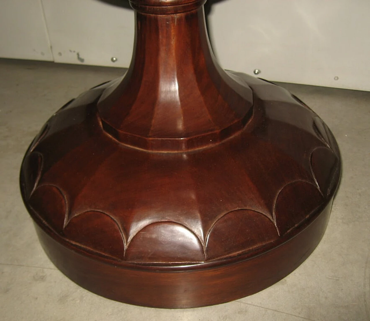 Empire style Calice nightstand in solid mahogany and black marble, 40s 1232116