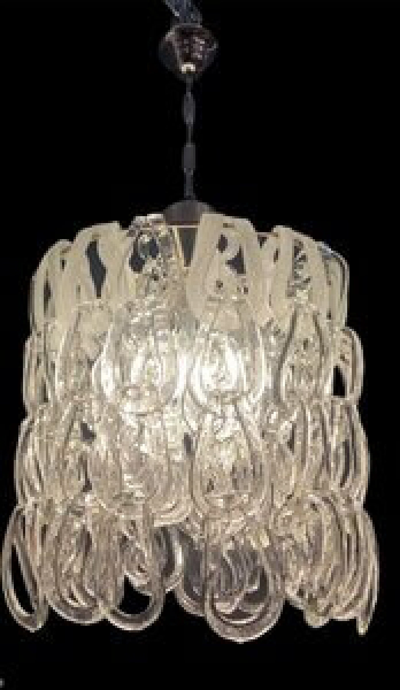 Giogali Murano glass chandelier by Angelo Mangiarotti for Vistosi, 1960s 1232334